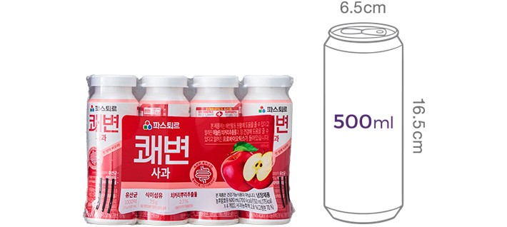 [파스퇴르] 쾌변 사과맛 (150mL X 4개)