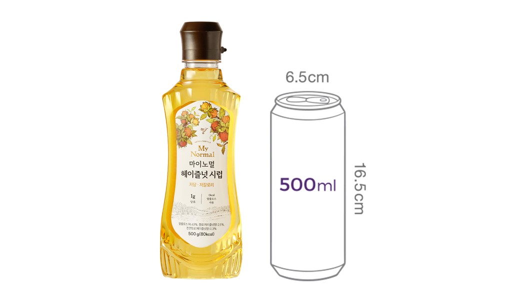 [마이노멀] 저당 카페 시럽 (헤이즐넛) 500g