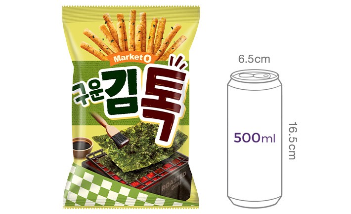 [마켓오] 구운김 톡스낵 136g