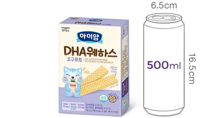 [일동후디스] 아이얌 DHA 웨하스 요구르트 36g