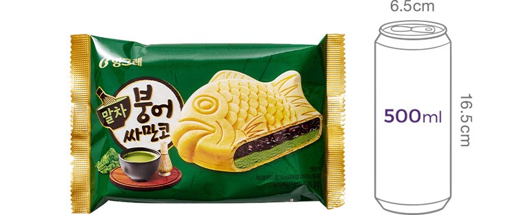 [빙그레] 붕어싸만코 말차 (150mL X 5개)