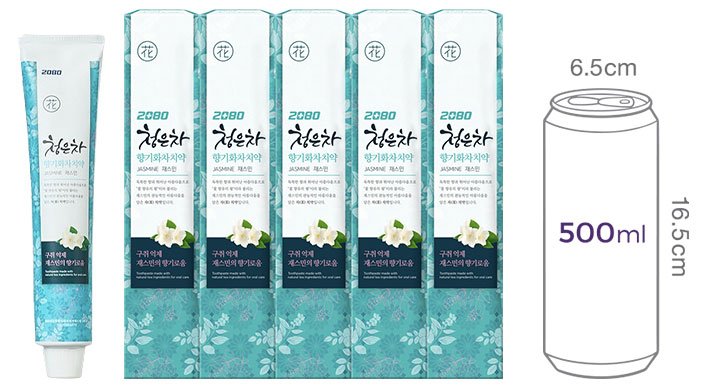 [2080] 청은차 향기화차 치약 190g (5개입)