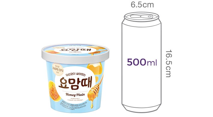 [빙그레] 요맘때 파인트 허니 플레인 710mL