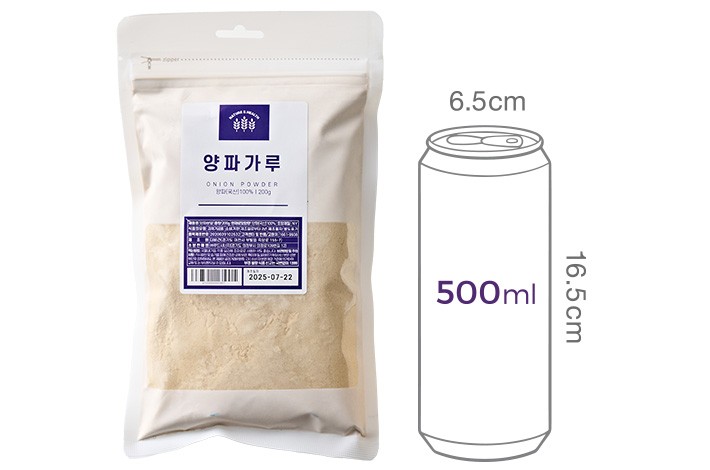 [네이처앤헬스] 국산 양파가루 200g (파우치)