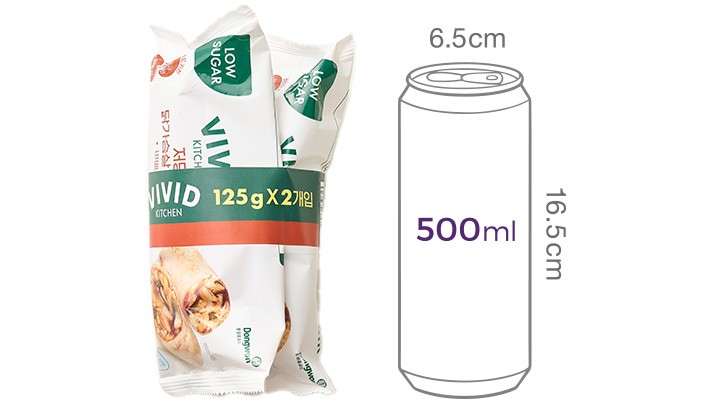 [비비드키친] 저당 닭가슴살 브리또 바비큐 2개입