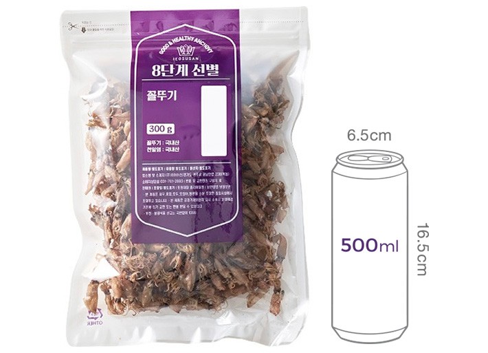 [이어수산] 8단계 선별한 꼴뚜기 300g