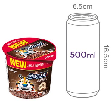 [켈로그] 콘푸로스트 다크초코 컵시리얼 40g