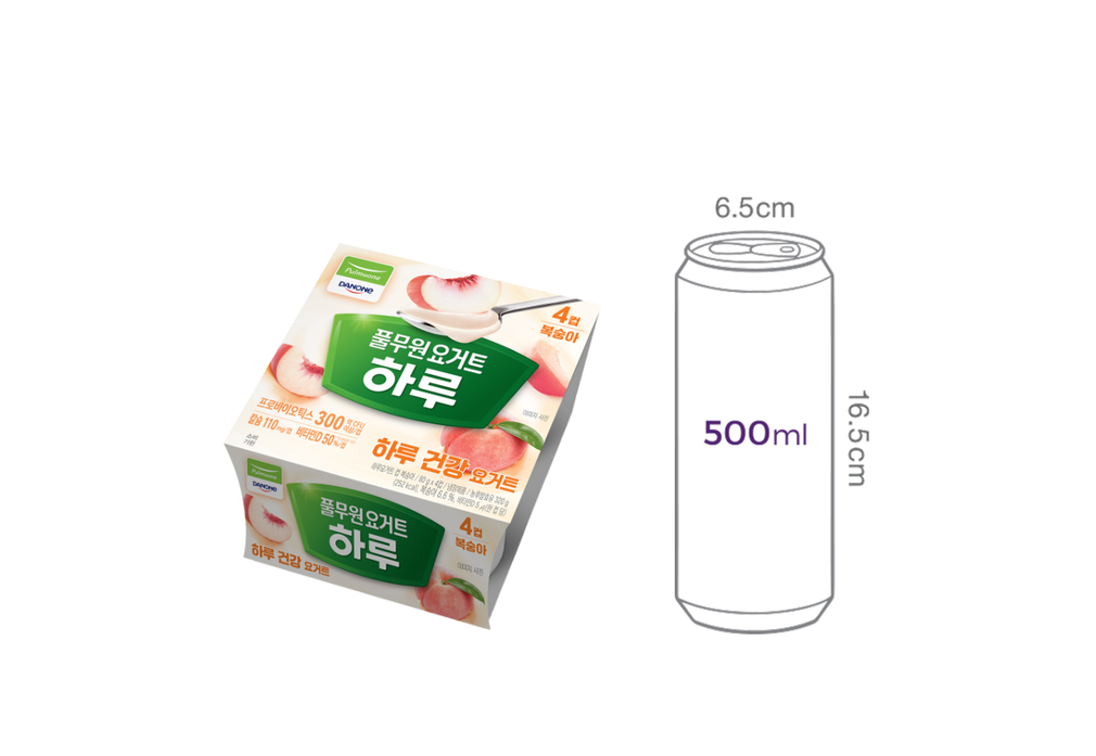 [풀무원다논] 하루요거트 컵복숭아 (80g X 4개)