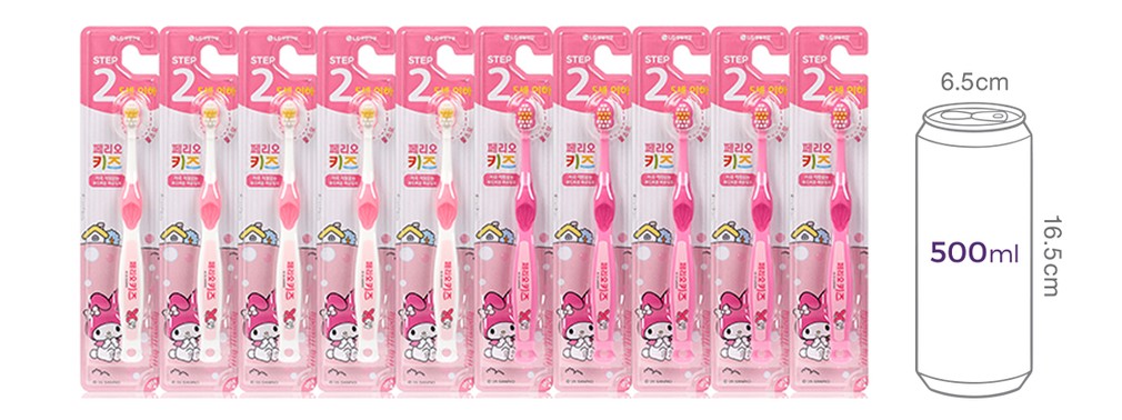 [페리오] 키즈칫솔 2단계 10입_마이멜로디