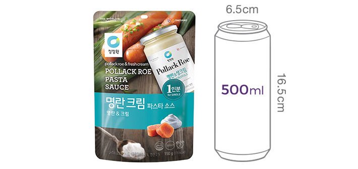 [청정원] 싱글 파우치 명란크림소스 150g