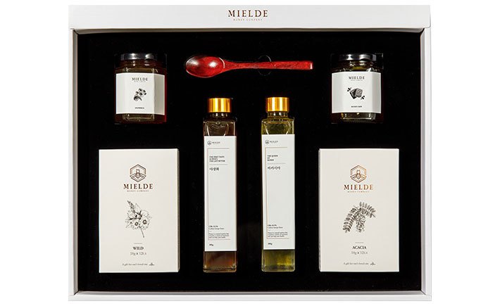 [미엘드] 벌꿀 시그니처 선물세트 (아카시아꿀, 밤꿀, 감로꿀, 야생화꿀)