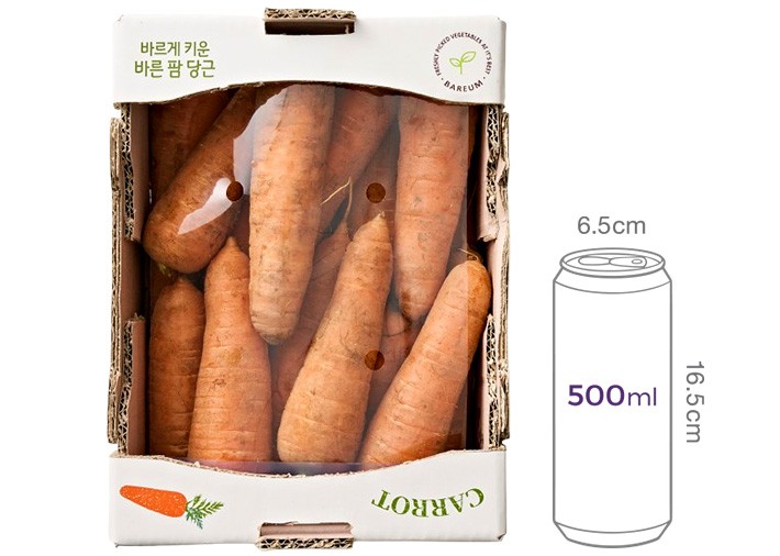 [바름팜] 넉넉하게 담은 흙당근 3kg