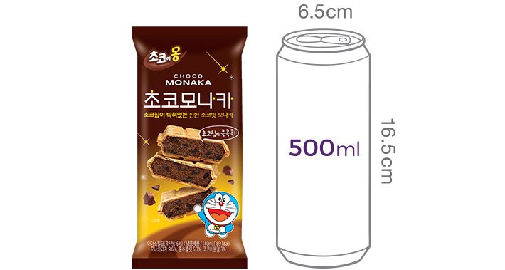 [초코에몽] 모나카 (140mL X 4개입)