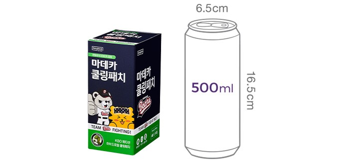 [동국제약] 마데카 쿨링패치 KBO에디션 4매 x 10개입 (두산)