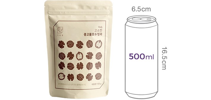 [기뜬정] 수제 호두정과 콩고물 100g