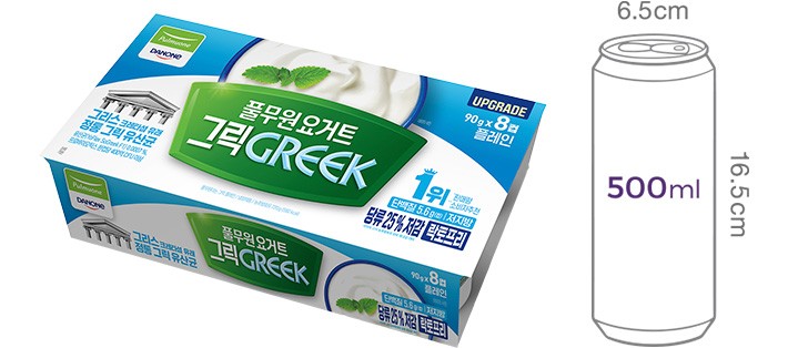 [풀무원다논] 플레인 그릭 (90gX8개입)