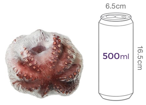 [포트'럭] 국산 데친 돌문어 1마리 400-480g (소, 냉동)