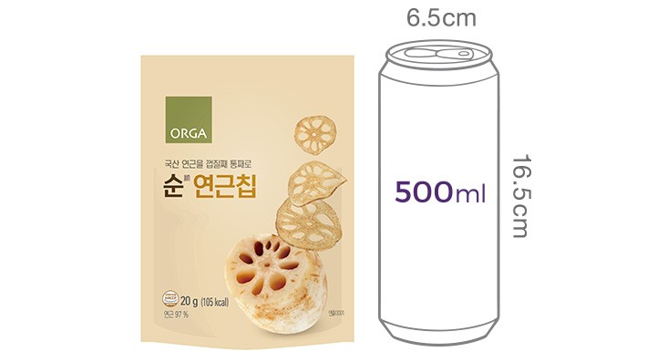 [올가] 순연근칩 20g
