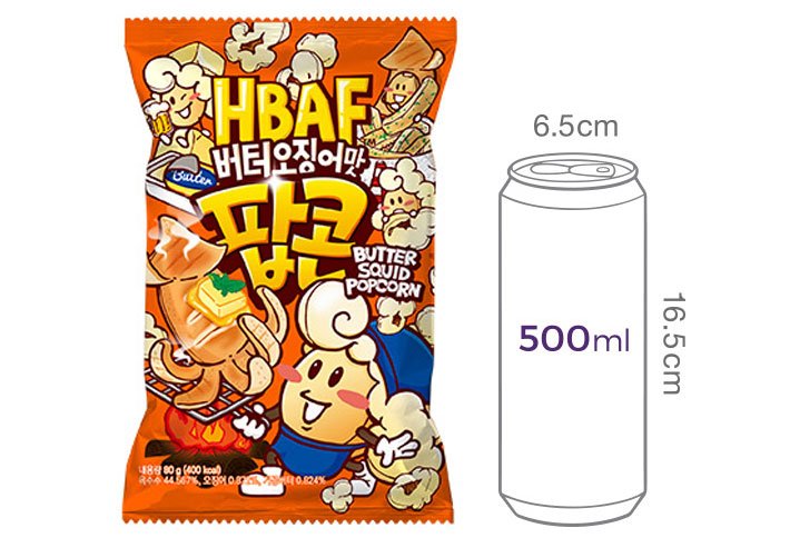 [HBAF] 버터오징어맛 팝콘 80g