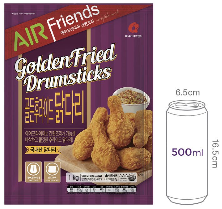 [마니커에프앤지] 골든 후라이드 닭다리 1kg