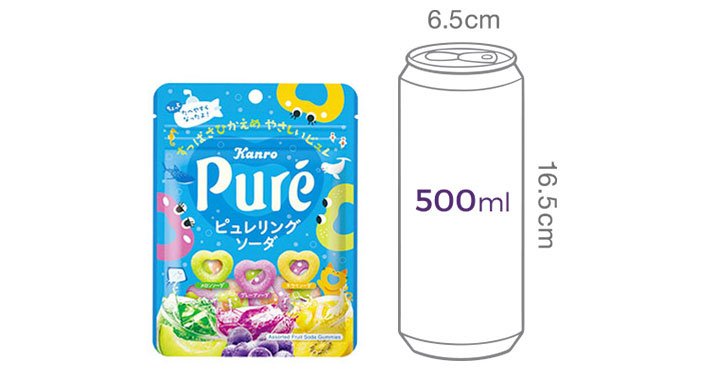 [칸로] 퓨레링 소다 구미 63g