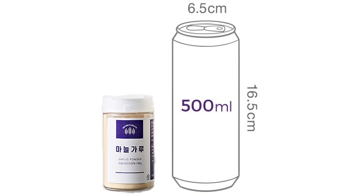 [네이처앤헬스]국산 마늘가루 80g (원형통)