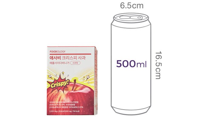 [푸드올로지] 애사비 크리스피 사과맛 20포