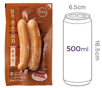 [탄단지] 닭가슴살 소시지 훈제맛 (1개입)