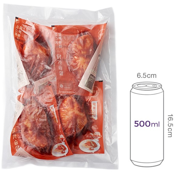 1.[탄단지] 소스 흠뻑빠진 닭가슴살 떡볶이맛 (4개입)