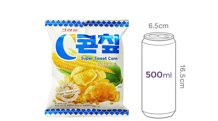 [크라운] 콘칲 초당옥수수 40g x 10개입