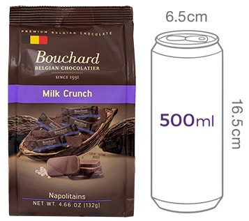 [부샤드] 나폴리탄 밀크 크런치 초콜릿 132g 