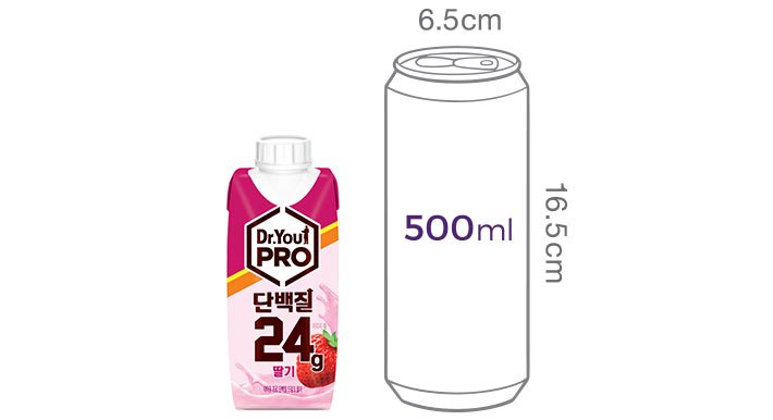 [오리온] 닥터유 프로 드링크 단백질 딸기 250mL 24개입
