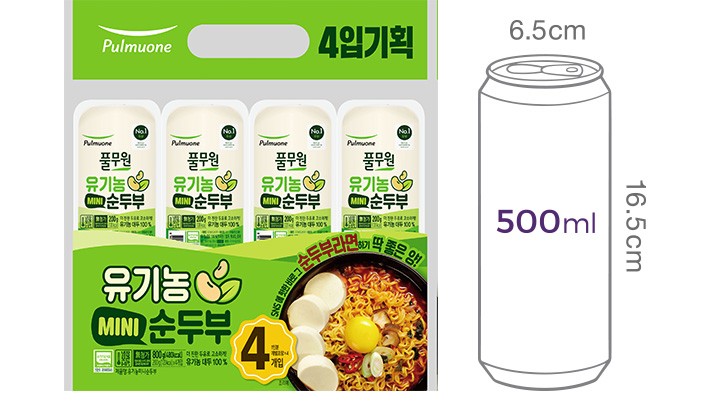 [풀무원] 유기농 미니 순두부 200g*4입