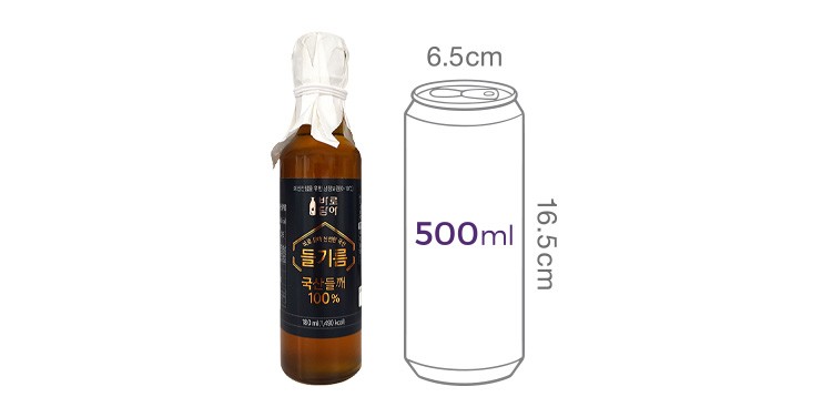 바로 담아 신선한 국산 들기름 180ml (냉장)