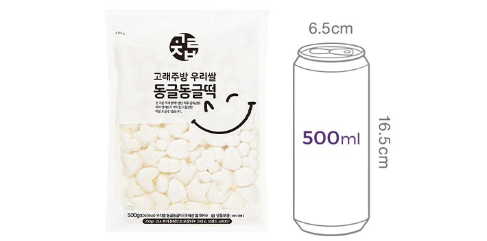 [고래주방] 우리쌀 동글동글떡 500g