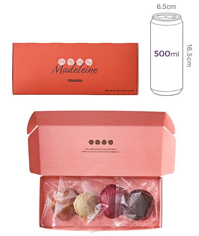 [테라로사] 마들렌 세트 (38g X 4개입) 