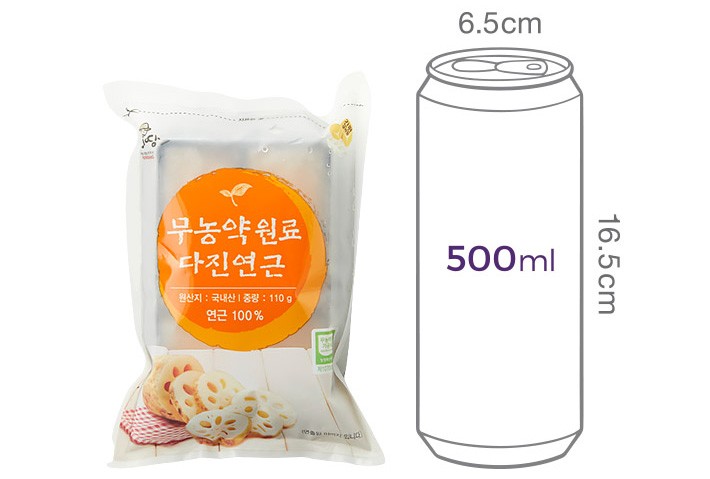 무농약 원료 다진 연근 110g