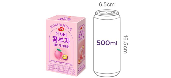 [동서] 애사비콤부차 피치패션프룻 10개입