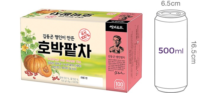 [쌍계명차] 김동곤 명인이만든 호박팔차 티백 (1g X 100개)