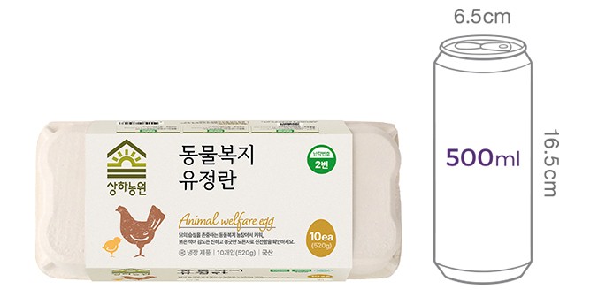 [상하농원] 순갈색 동물복지 유정란 10구