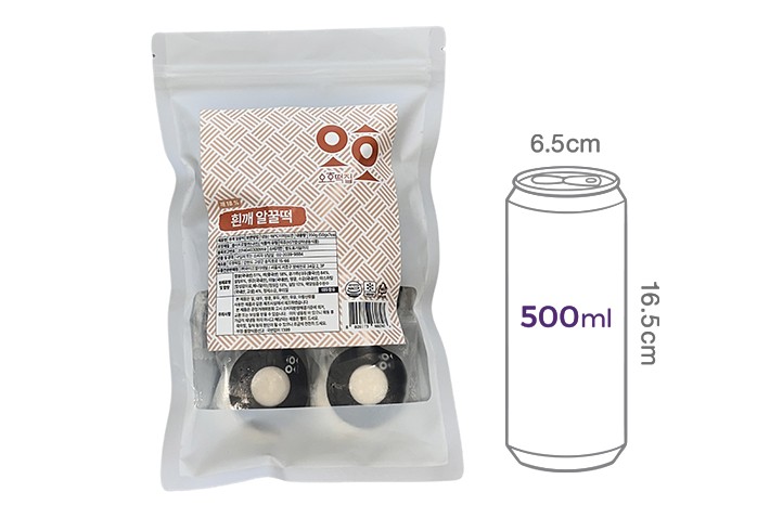 [오호떡집] 흰깨 알꿀떡 (50g X 7개입)