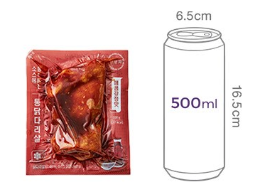 [탄단지] 소스 흠뻑빠진 통 닭다리살 매콤강정맛 (1개입)