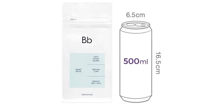 [빈브라더스] 벨벳화이트 원두 200g