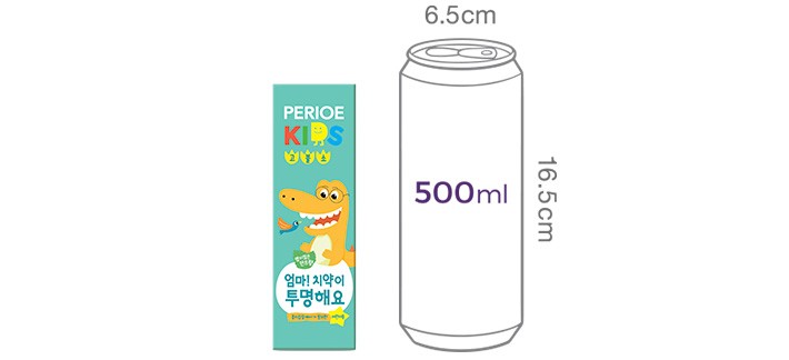 [페리오] 엄마 치약이 투명해요 키즈 고불소 치약 80g (6~9세)