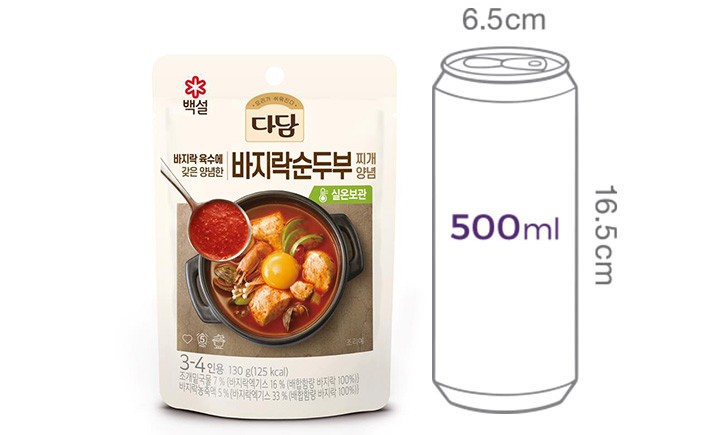 [다담] 바지락순두부찌개 양념 130g