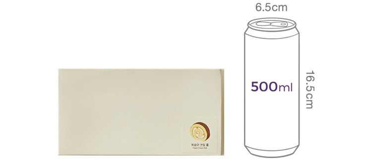 [한스케익] 복숭아 크림롤 440g