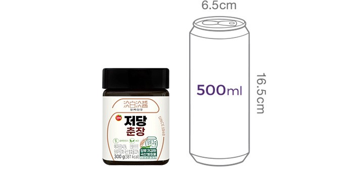[담백담장] 국산 저당춘장 300g