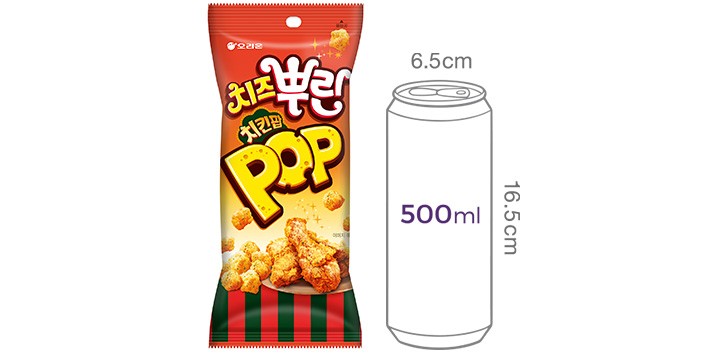 [오리온] 치즈뿌린 치킨팝 65g