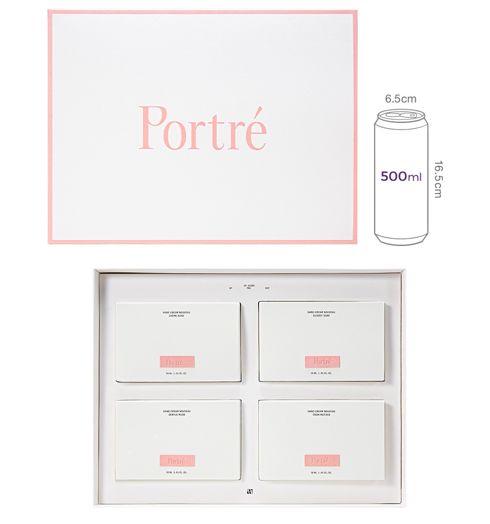 [포트레] 핸드 크림 누보 30ml 4종 기프트 세트 (+쇼핑백 증정)