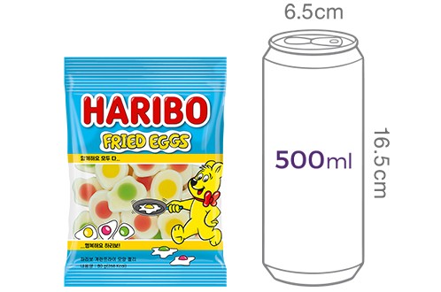 [하리보] 계란프라이 모양 젤리 100g